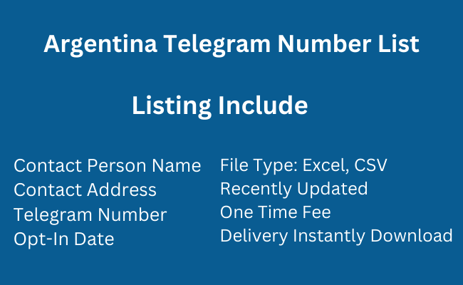 Argentina Telegram Number List