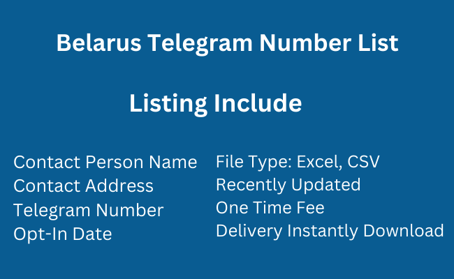 Belarus Telegram Number List
