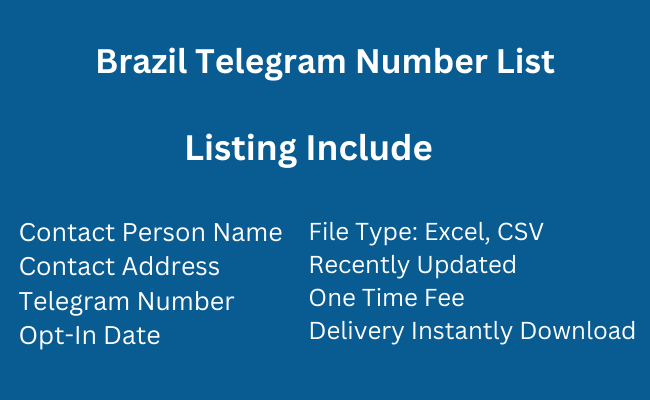 Brazil Telegram Number List