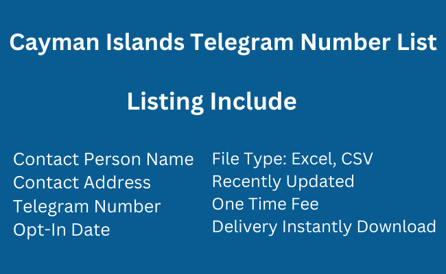 Cayman Telegram Number List