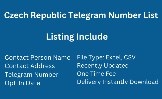 Czech Republic Telegram Number List