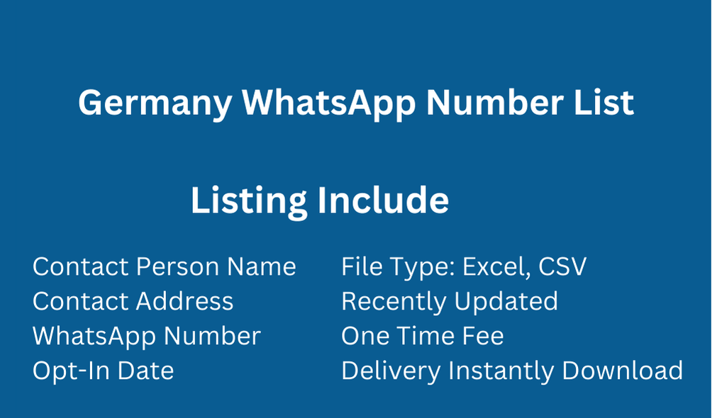 Germany WhatsApp Number List