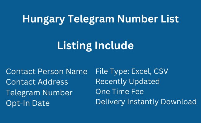 Hungary Telegram Number List