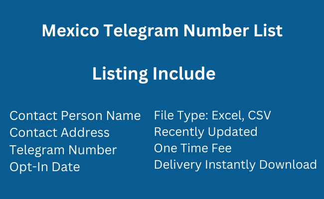 Mexico Telegram Number List