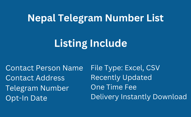 Nepal Telegram Number List