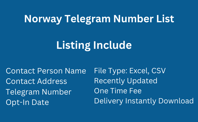 Norway Telegram Number List