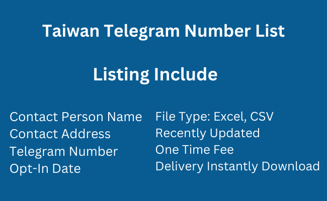 Taiwan Telegram Number List
