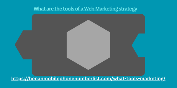 What are the tools of a Web Marketing strategy