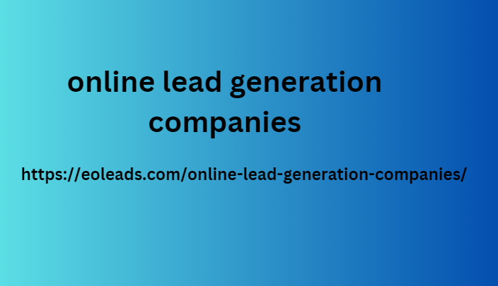 online lead generation companies