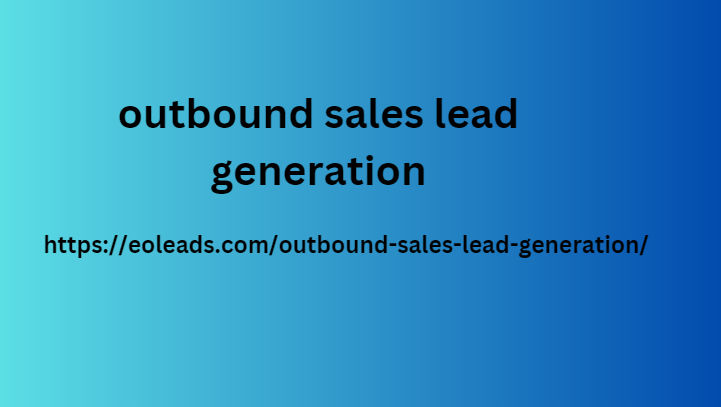 outbound sales lead generation